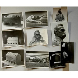 Photographs - Mikolaj Kulak. Set of 10 unique photographs with the design of the sarcophagus of Marshal Jozef Pilsudski, 1937 (1090)
