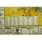 Map - Koszalin / Koslin, city map with advertisement (1124)