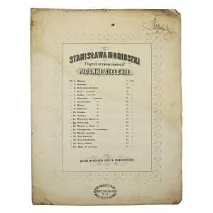Notes - St. Moniuszko's Piosnki Sielskie, ca. 1860 (648)