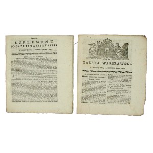 Gazeta Warszawska z 19. júna 1790 s prílohou (715)