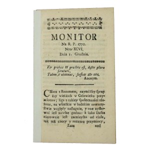 Monitor na R.P. 1770, č. XCIV, 1. decembra (760)