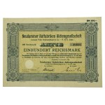 Neudammer Hutfabriken Aktiengesellschaft / Debno, 100 marks 1934 (454)