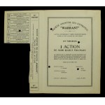 WARRANT Sp. Akc. of Commodity Stores, Em.2, 10,000 mkp 1923 (456)