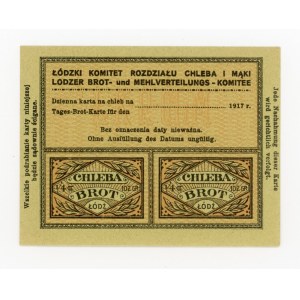 Łódź, carte de pain quotidien 1917 (220)