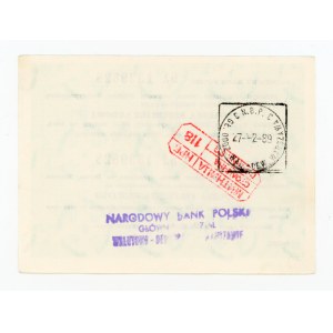 NBP transit voucher for Bulgaria, 450 zlotys (234)