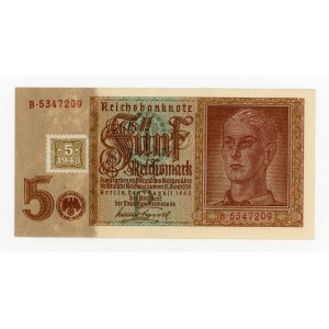 Niemcy, NRD, 5 marek 1942 - ze znaczkiem (1948) (244)