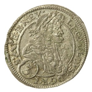 Śląsk, Leopold I, 3 krajcary 1695 MMW, Wrocław (567)
