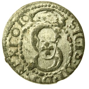 Zygmunt III Waza, Szeląg 1611, Ryga. Odmiana z pełną datą (644)