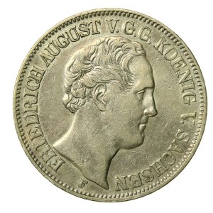 Germany, Saxony, Frederick August II, thaler 1854 (728)