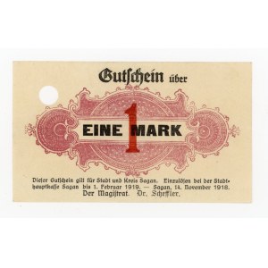 Zegan/Sagan, 1 mark 1918 Banknote cashiered (322)