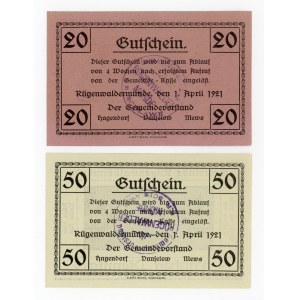 Darlowko/Rugenwaldermunde, 20 and 50 fenig 1921 (325)