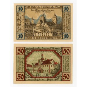 Zary/Sorau, 10 and 50 fenig 1921. total of 2 pcs. (328)