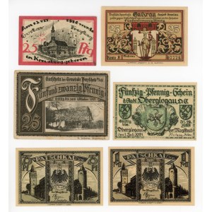 Patczków, Góra, Przysiec, Glogówek and Kluczbork, set of 6 pcs. (337)