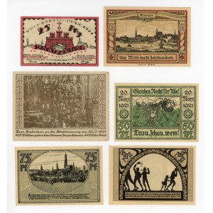 Patczków, Góra, Przysiec, Glogówek and Kluczbork, set of 6 pcs. (337)