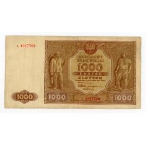 People's Republic of Poland, 1000 gold 1946 L (359)