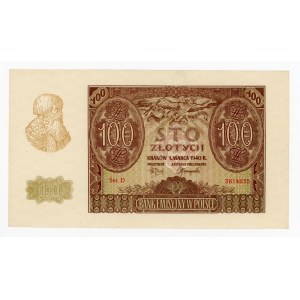 GG, 100 złotych 1940 D (362)