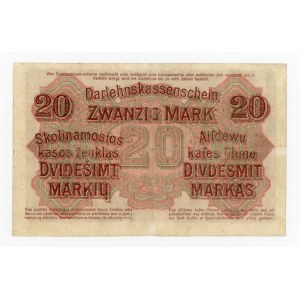 Ober Ost, Kaunas, 20 marks 1918 D (368)