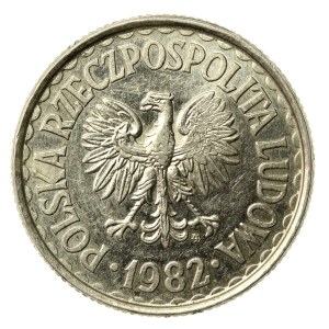 PRL, 1 zloty 1982 - punca Solidarność Walcząca (774)