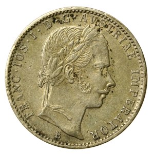 Austria, Franz Joseph I, 1/4 florin 1860, Kremnica (788)