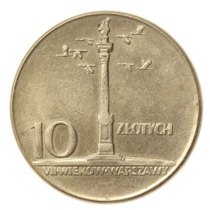 PRL, 10 zloty 1965, Sigismund's Column (850)