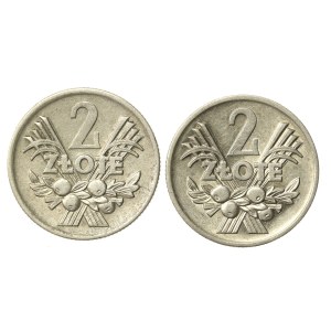 People's Republic of Poland, set of 2 gold 1971-1974 Berries. 2 pieces total. (865)