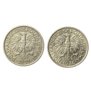 People's Republic of Poland, set of 2 gold 1971-1974 Berries. 2 pieces total. (865)
