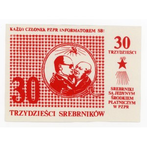 Solidarity, a brick of 30 pieces of silver - Urban and Jaruzelski. Rare (414)