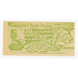 Solidarity, 5,000 zloty 1986 Frederic Chopin (437)