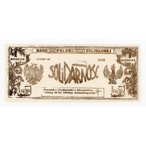 Solidarity, Republic of Lubin - One Copper 1985, thick paper (440)