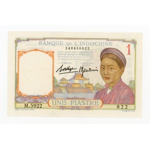 French Indochina, 1 Piastre (1936) (186)