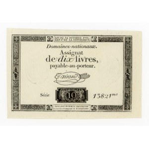 France, 10 livres, 1792 ser. 13821 (196)