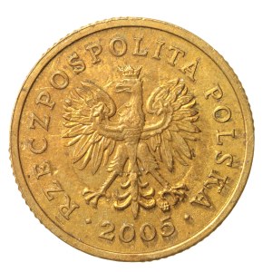 PROSPECTED BRONZE, III RP, 5 groszy 2005 Très rare (528)