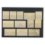 Issues of the Polish Government in Exile. Set of 12 un-cancelled stamps, 1941-1944 (163)