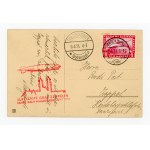 Graf Zeppelin, 1931. card sent from Magdeburg to Sopot (254)