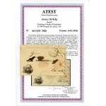 First Polish stamp 1860, on a letter from Plock to Warsaw sent 17.12.1861 (263)