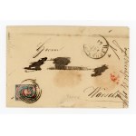 First Polish stamp 1860, on a letter from Plock to Warsaw sent 17.12.1861 (263)