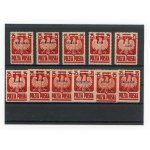 Liberation of ten cities, non-cancelled series + 2nd variation of zn. Łódź, 1945 (284)