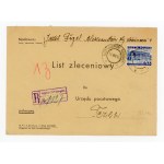 Registered letter from Aleksandrów Kujawski to Tczew, 1936 (372)