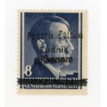 Rudnik nad Sanem, un-cancelled stamp for 8 gr. with local type II overprint, 1944 (431)