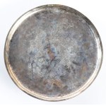 Italian sterling silver cake stand - Palermo, 18th century