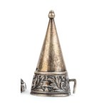Italian sterling silver candlestick - Milan, 1812-1872