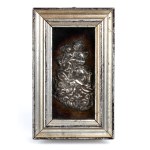 Italian solid silver plaque depicting the Virgin and the Child - 19th century