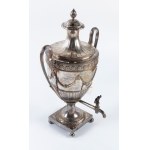 WILLIAM LAVER, English Georgian sterling silver tea urn - London, 1791-1792