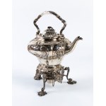 EDWARD FARRELL, English Victorian sterling silver tea kettle - London, 1844-1845