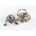 EDWARD FARRELL, English Victorian sterling silver tea kettle - London, 1844-1845