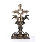 Silver reliquary cross - Central Europe, 19th century