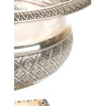 Italian solid silver sugar bowl, Milan, 1812-1872