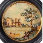 A pair of hard stone plaque - Florence, 18th century