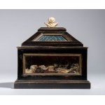 Reliquary case with skeleton - Italy, 17th-18th centuries