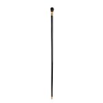 Walking stick with ivory handle - England, 19th century